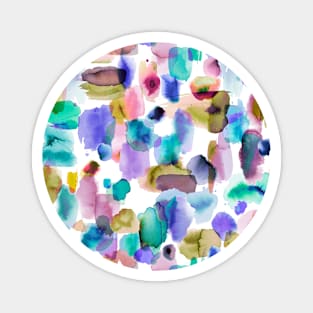 Spring Tones Blue Pink Gold Magnet